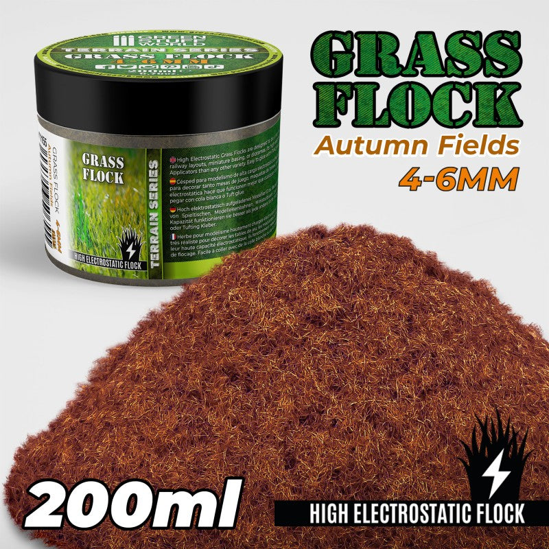 GSW Static Grass Flock 4-6mm - Autumn Fields 200ml