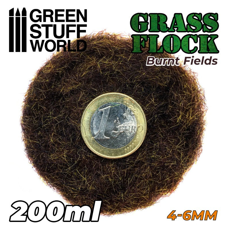 GSW Static Grass Flock 4-6mm - Burnt Fields 200ml