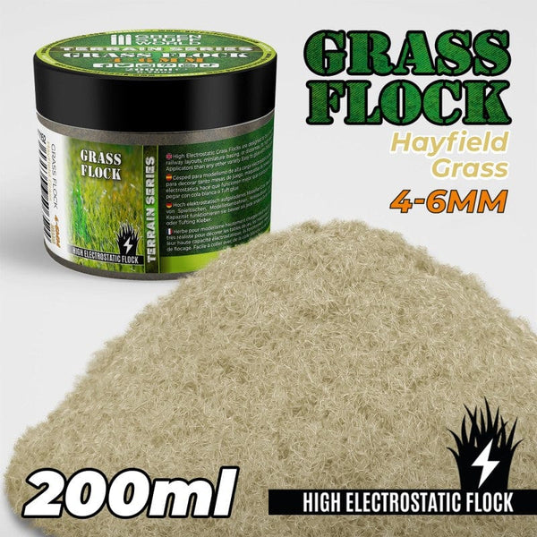 GSW Static Grass Flock 4-6mm - Hayfield Grass 200ml