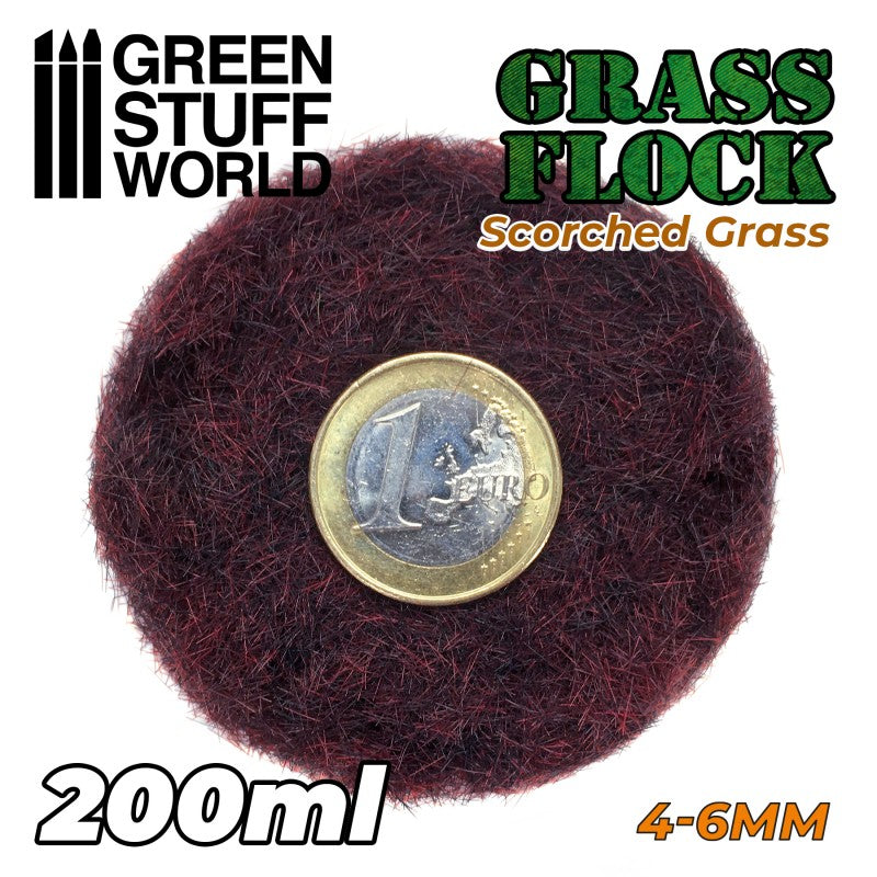 GSW Static Grass Flock 4-6mm - Scorched Brown 200ml