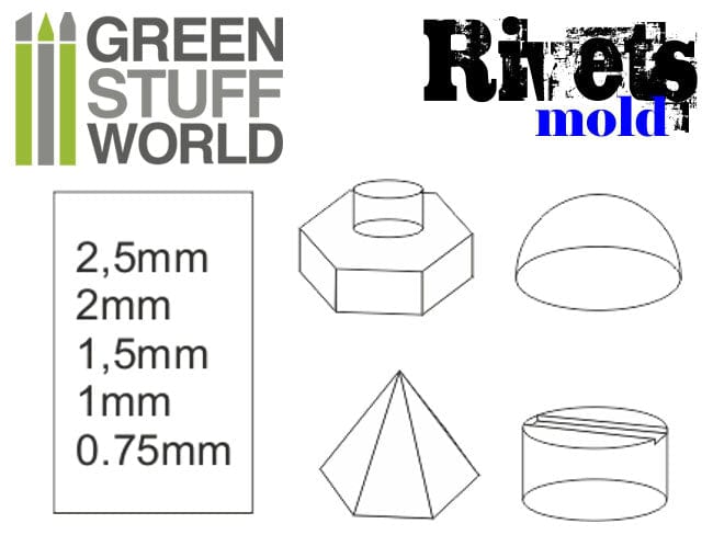 GSW Silicone Mold - Rivets