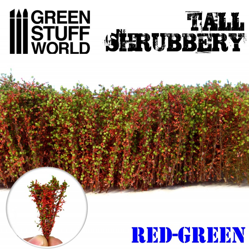 GSW Tall Shrubbery - Red Green