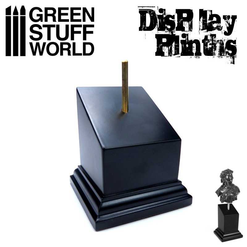 Display Plinths - Tapered Square Bust - Black - 5x5cm DISCOUNTED