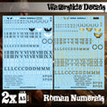 GSW Decals sheet - Roman Numerals
